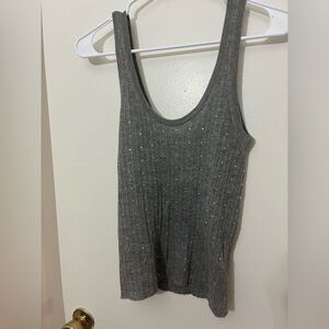 J.Crew Featherweight Cashmere Embellished Sweater-Tank Size M NWT